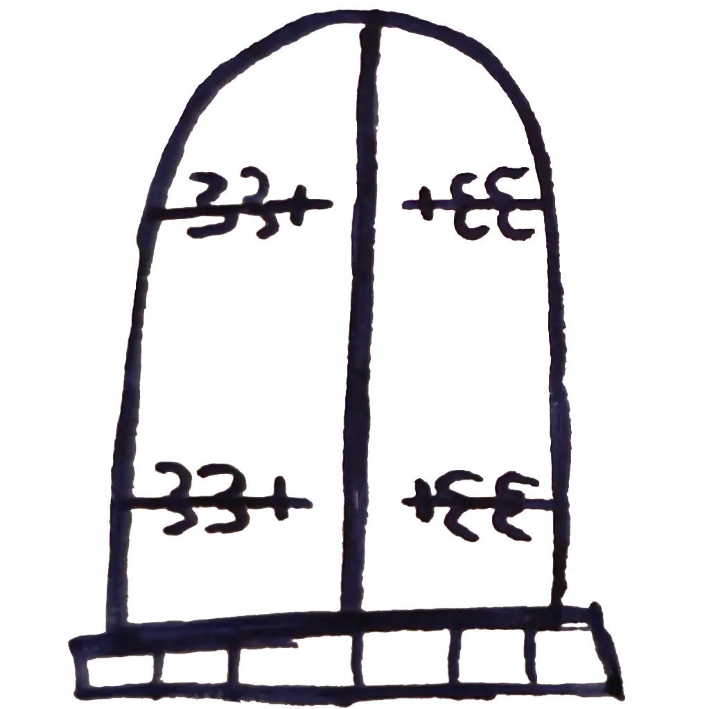 A hand-drawn divider in blue ink, but slightly smaller.