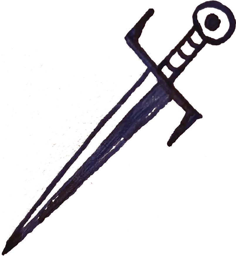 A hand-drawn divider in blue ink, but slightly smaller.